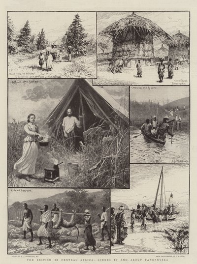 The British in Central Africa, Scenes in and About Tanganyika by Charles J. Staniland